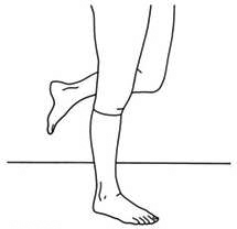 Illustration of balance exercise.