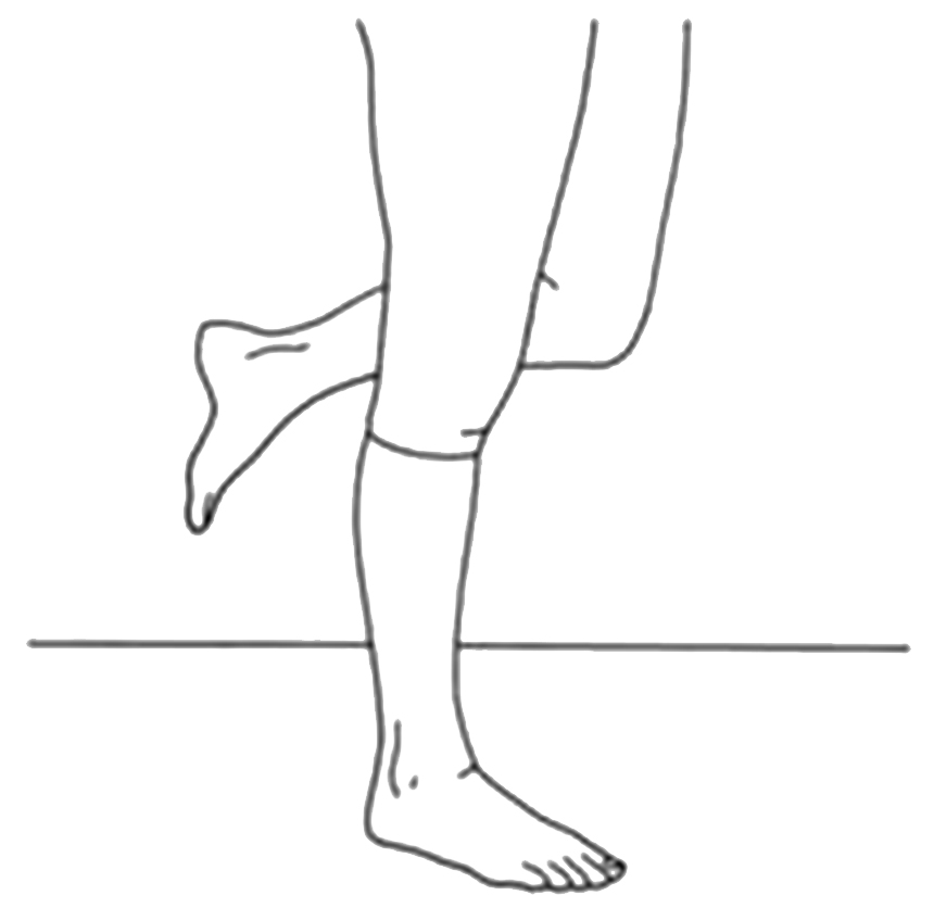 Illustration of balance exercise.