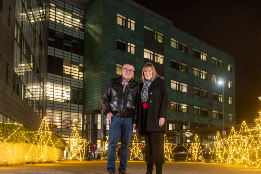 David and his wife for Yorkshire Cancer Research campaign